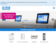 Tablet Screenshot of melag.com